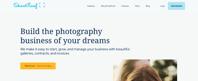 ShootProof Website Image