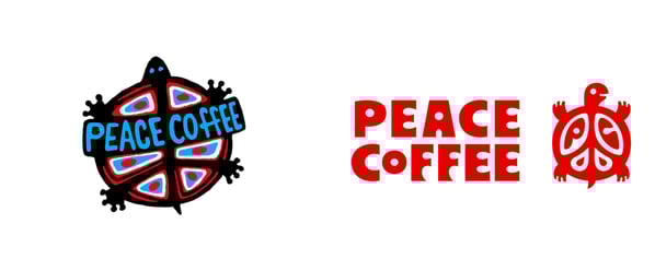 before_and_after_peace_coffee_logo_1